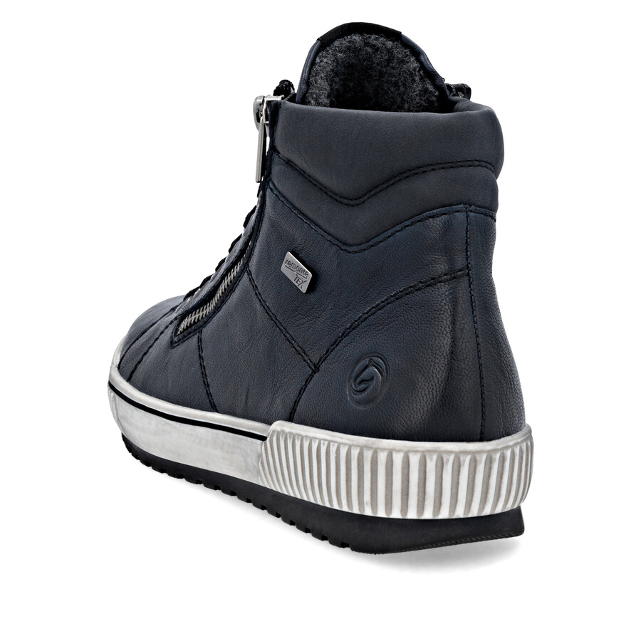stivali con cerniera blu da donna remonte d0772-15