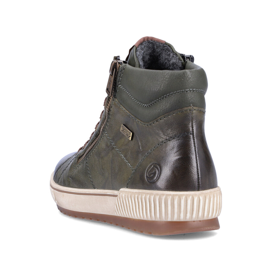 stivali con cerniera verde da donna remonte d0772-52