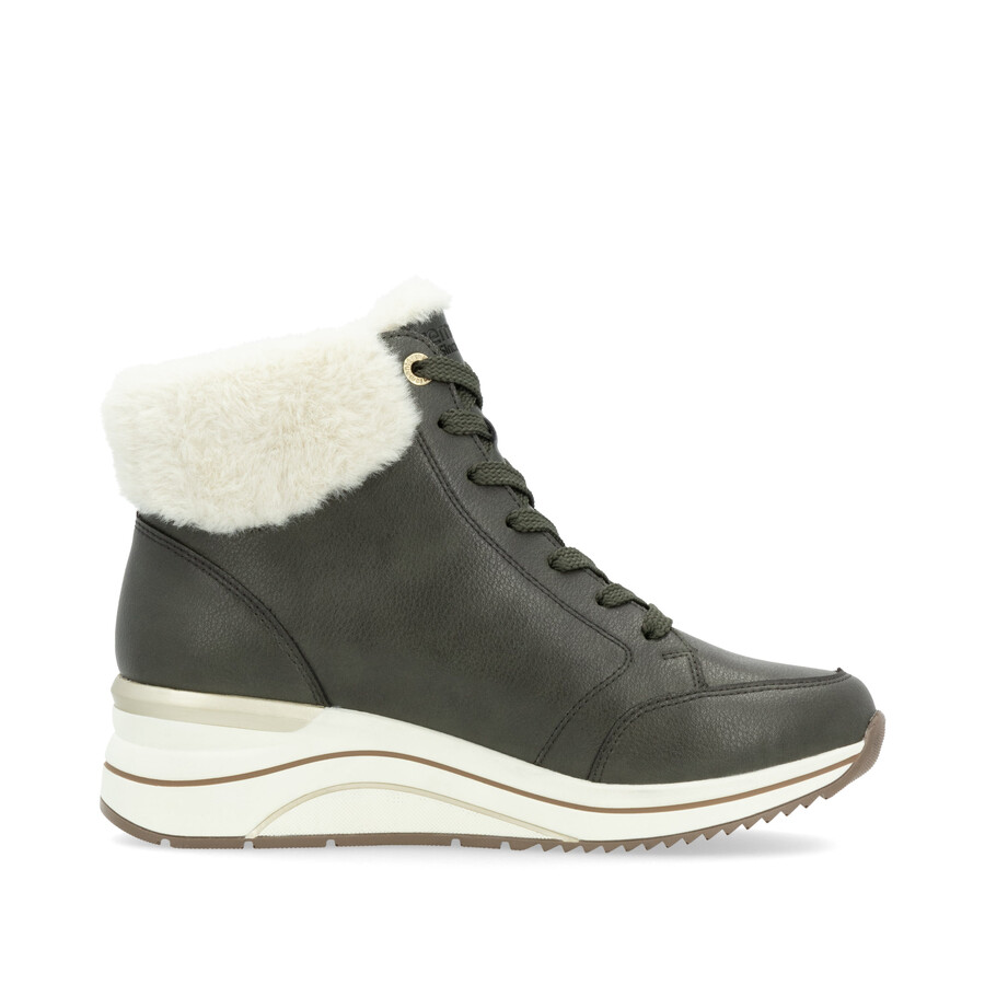 stivali con cerniera verde da donna remonte d0t77-52