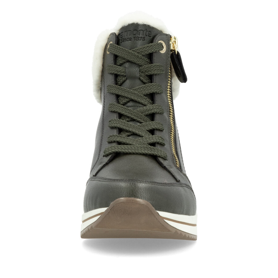 stivali con cerniera verde da donna remonte d0t77-52