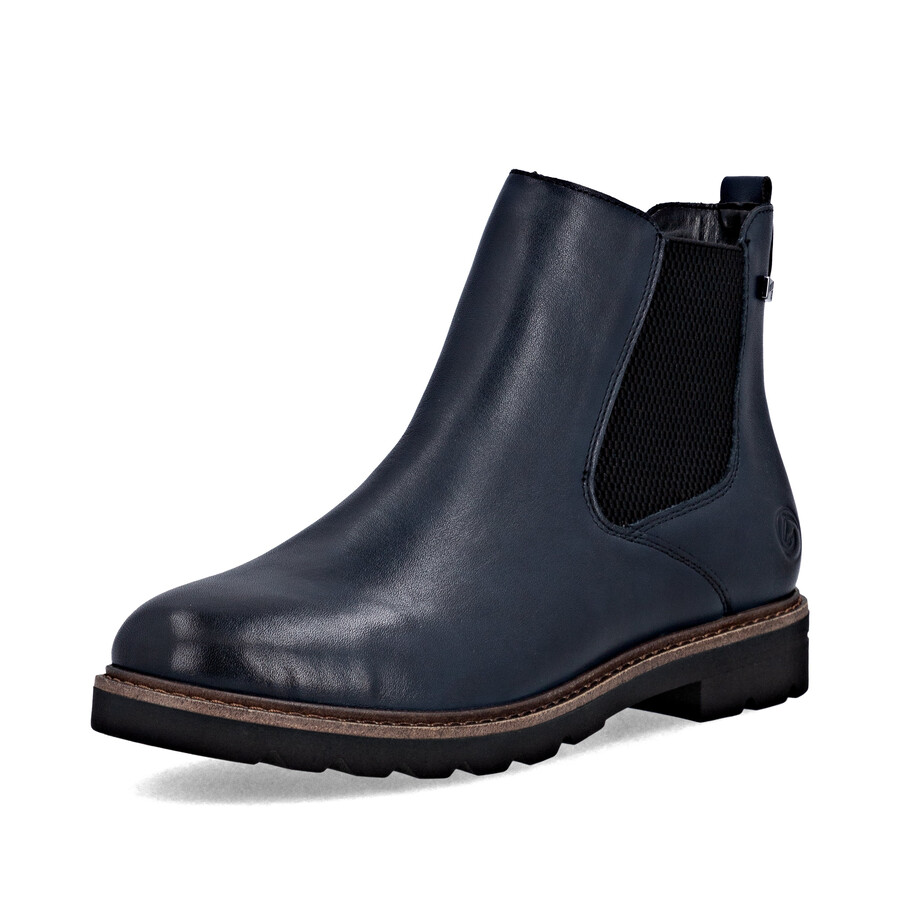 stivali con cerniera blu da donna remonte d2q70-14