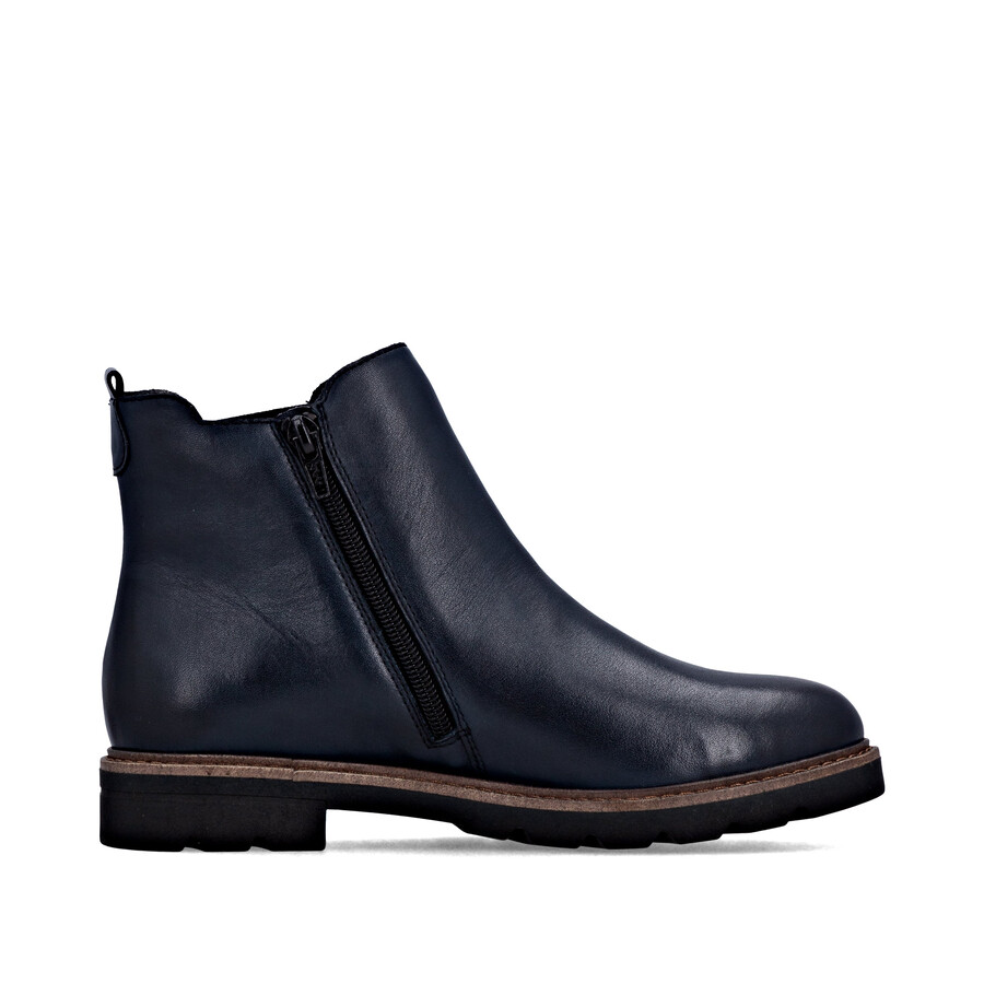stivali con cerniera blu da donna remonte d2q70-14