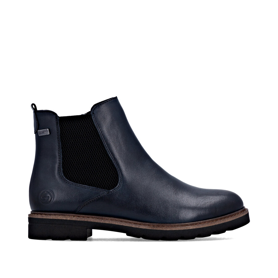 stivali con cerniera blu da donna remonte d2q70-14