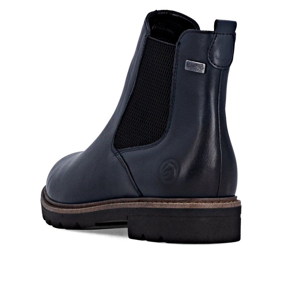 stivali con cerniera blu da donna remonte d2q70-14