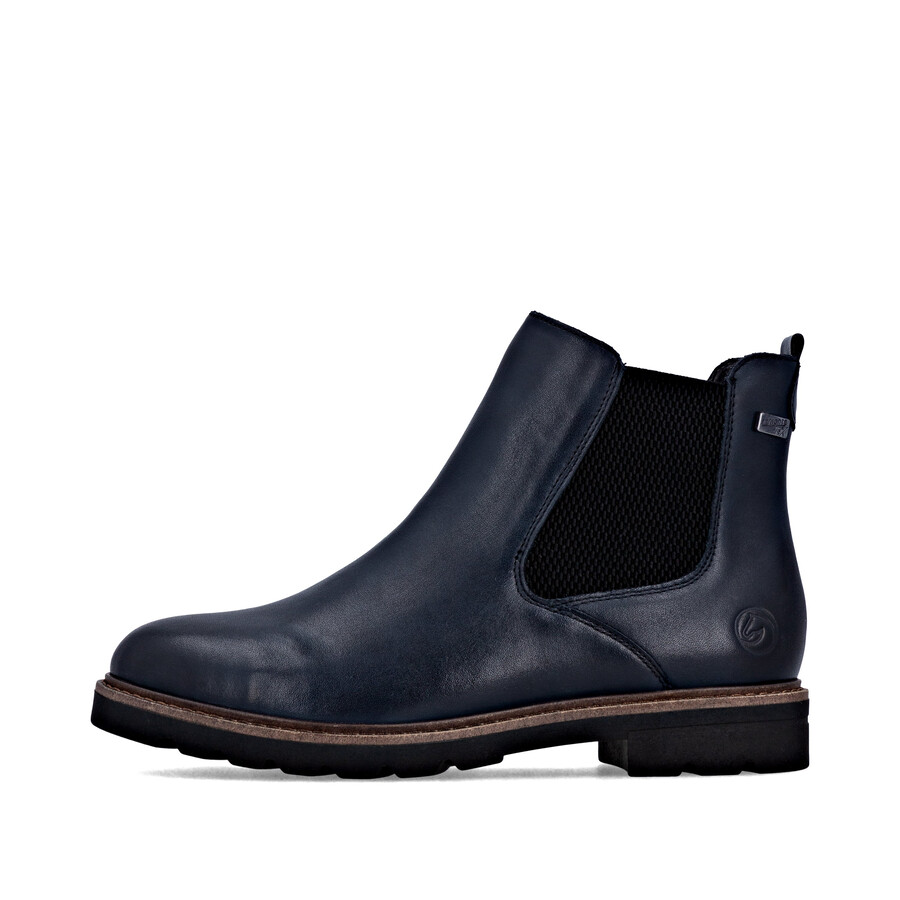 stivali con cerniera blu da donna remonte d2q70-14