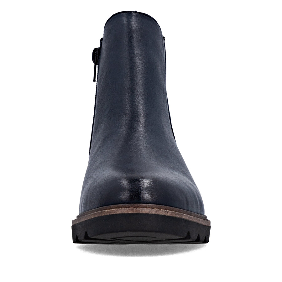 stivali con cerniera blu da donna remonte d2q70-14