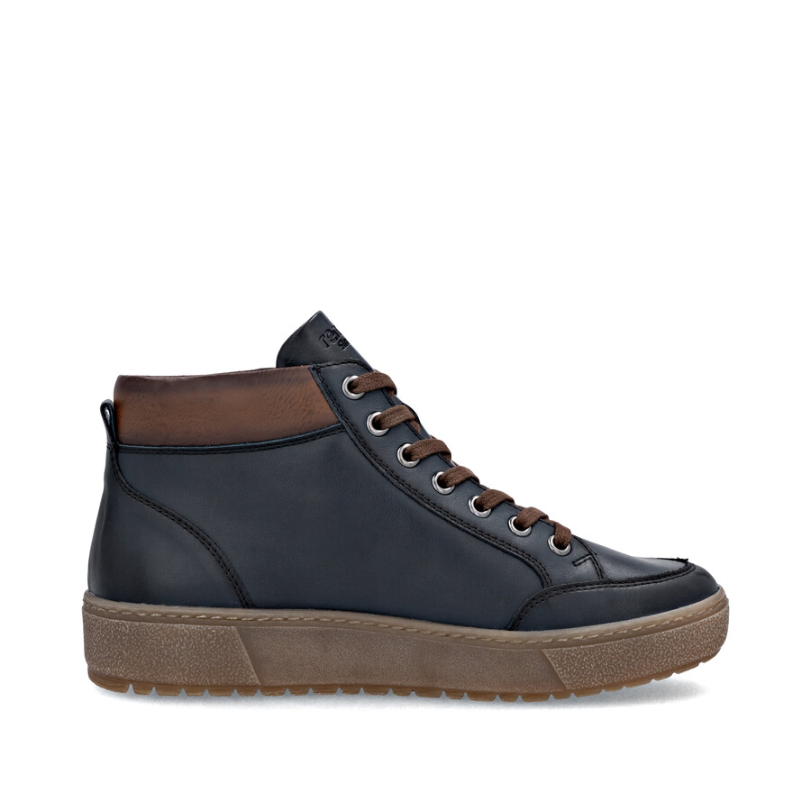 stivali con cerniera blu da donna remonte d2t70-14