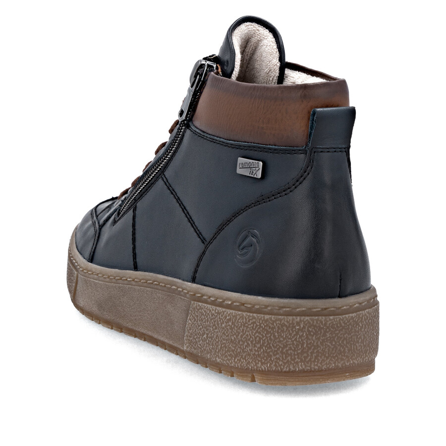 stivali con cerniera blu da donna remonte d2t70-14