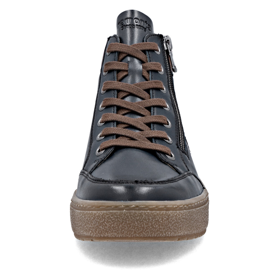 stivali con cerniera blu da donna remonte d2t70-14