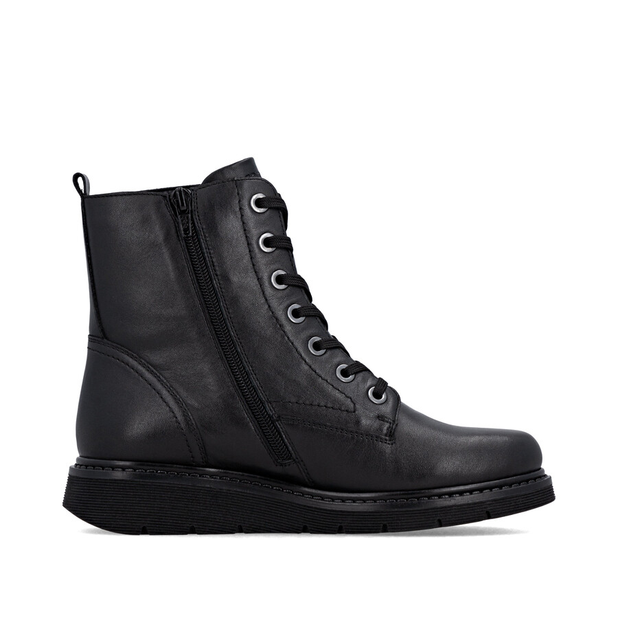stivali neri con cerniera per donna remonte d3979-00