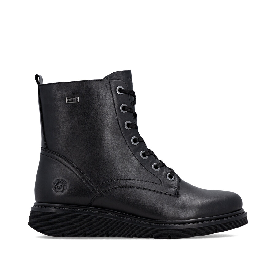 stivali neri con cerniera per donna remonte d3979-00