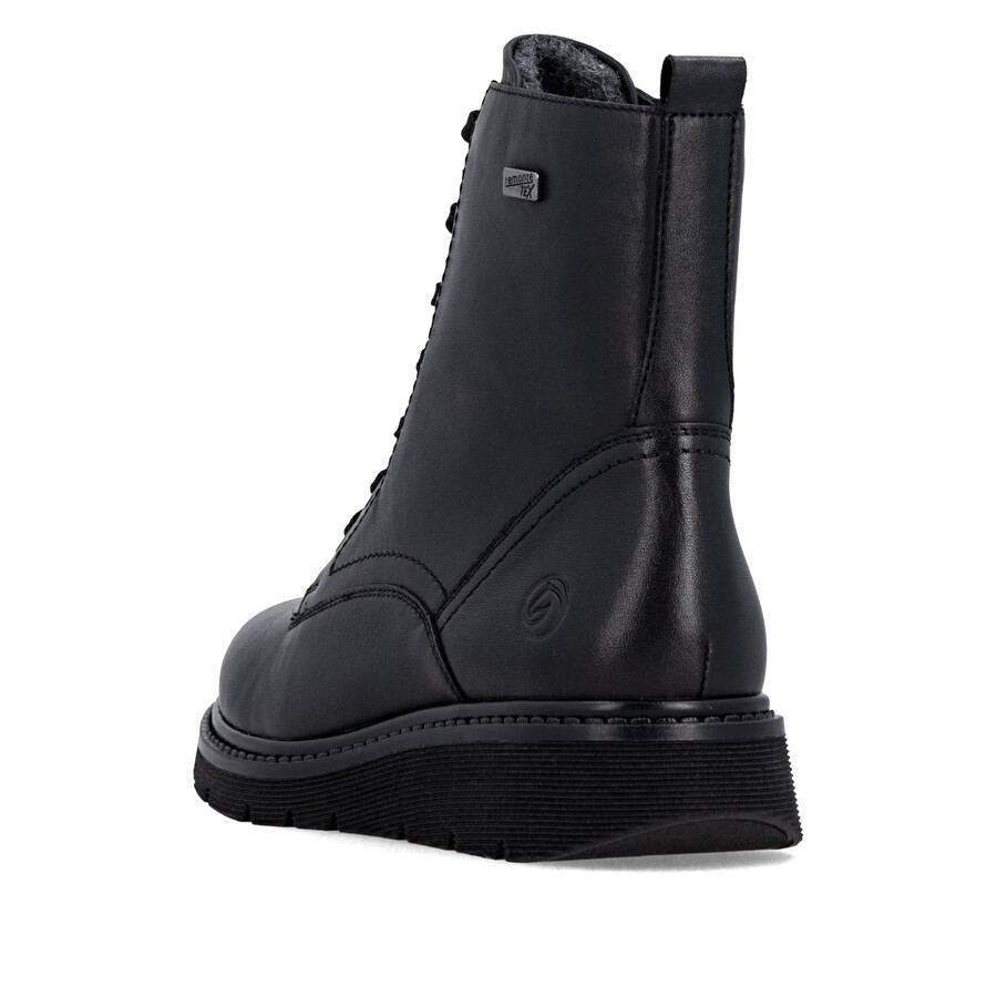 stivali neri con cerniera per donna remonte d3979-00