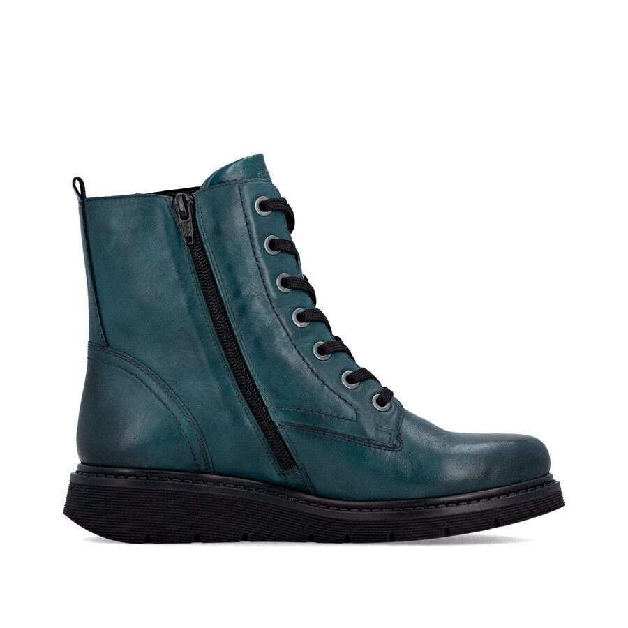 stivali con cerniera blu da donna remonte d3979-12