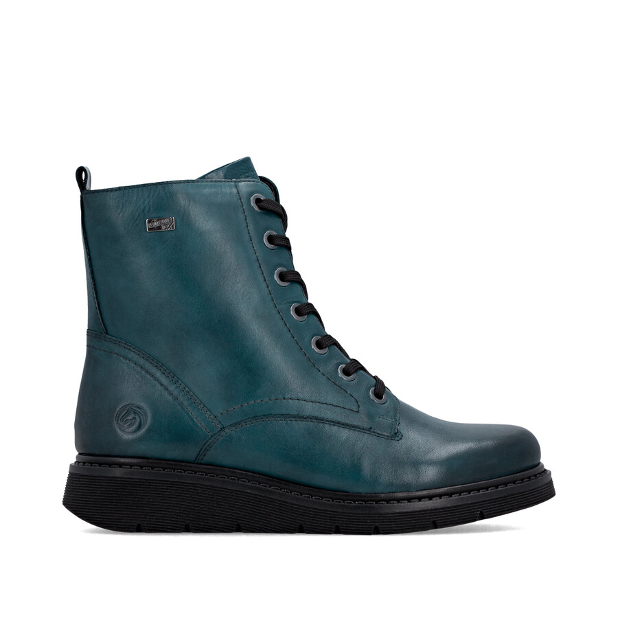 stivali con cerniera blu da donna remonte d3979-12