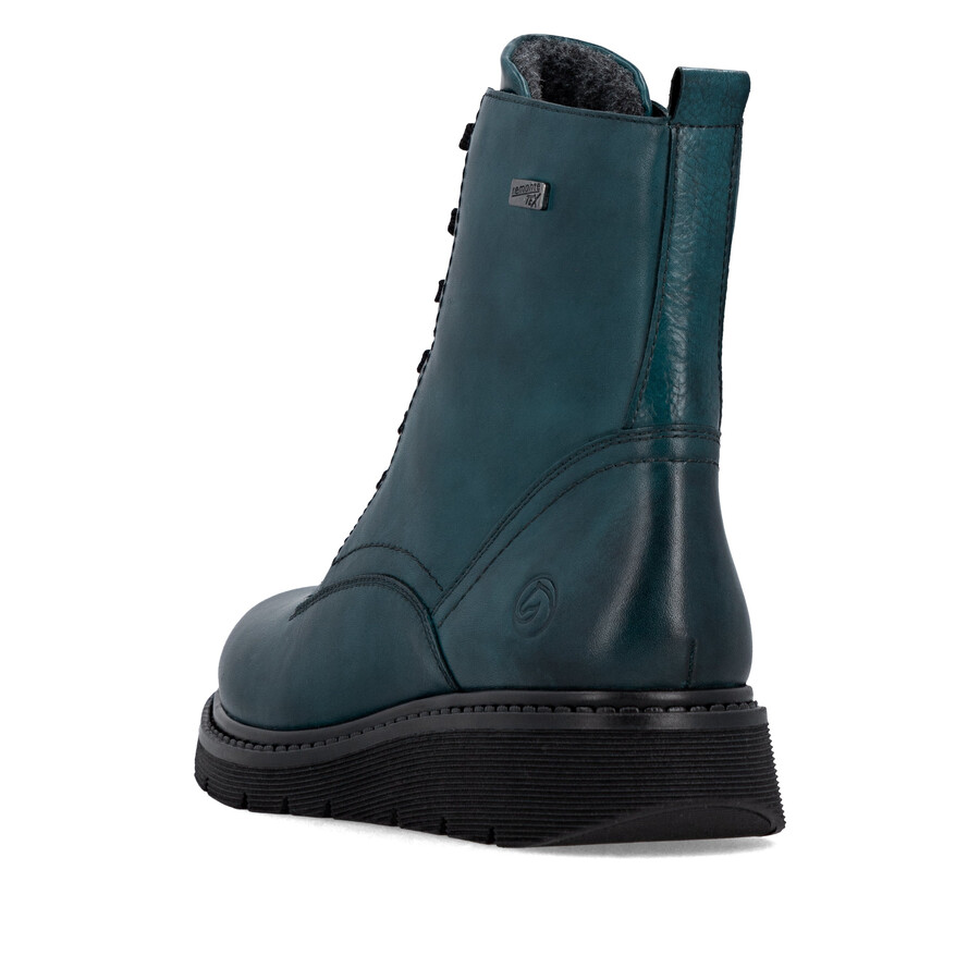 stivali con cerniera blu da donna remonte d3979-12