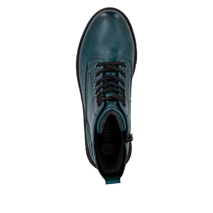 stivali con cerniera blu da donna remonte d3979-12