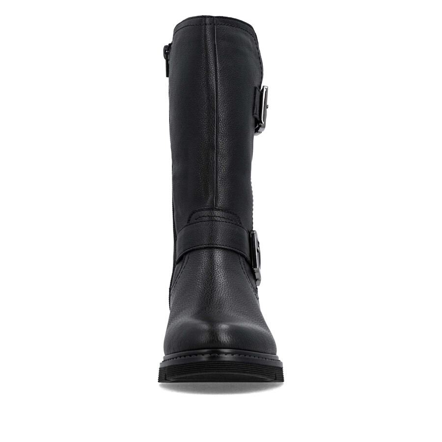 stivali neri con cerniera per donna remonte d3980-00