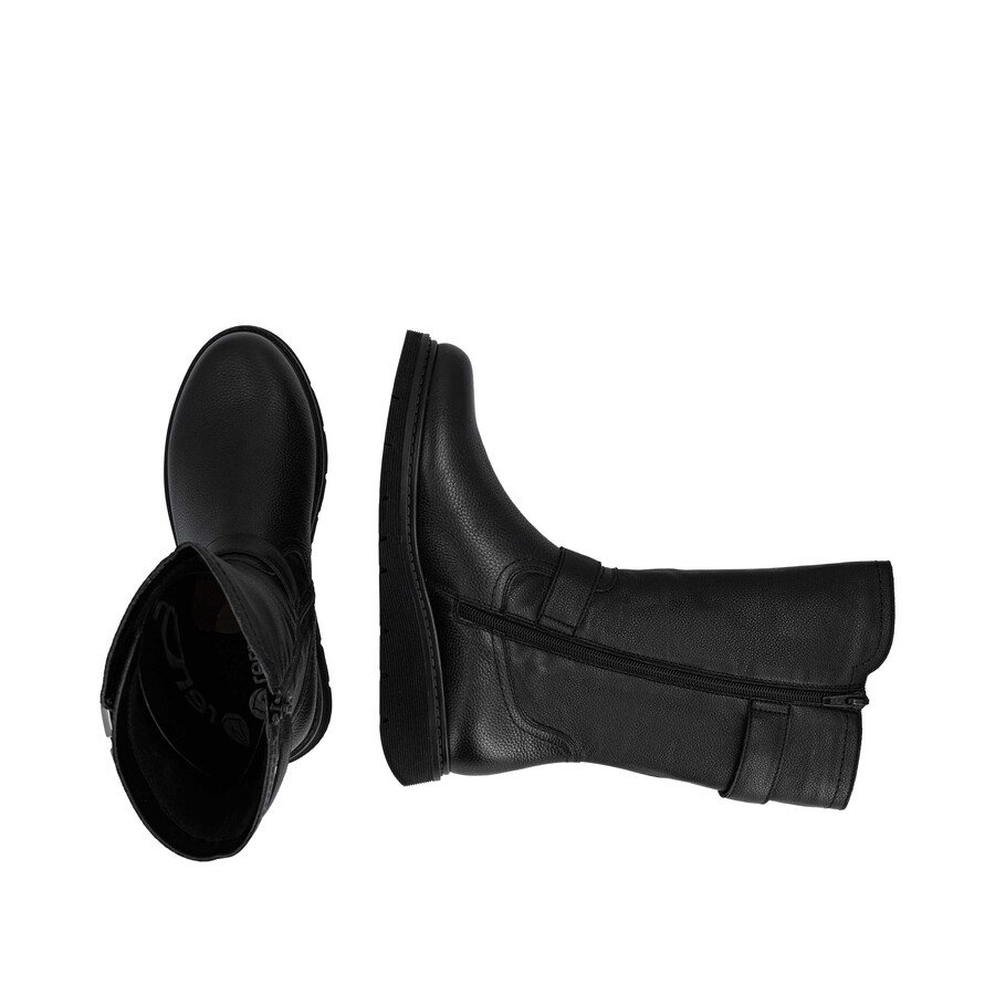 stivali neri con cerniera per donna remonte d3980-00