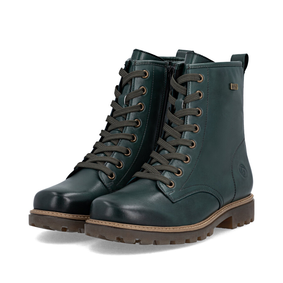 stivali con cerniera verde da donna remonte d3c70-54