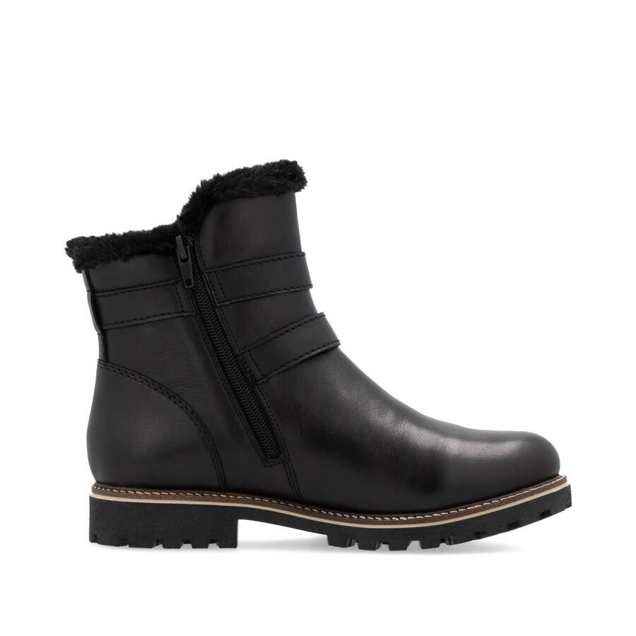stivali neri con cerniera per donna remonte d8484-00