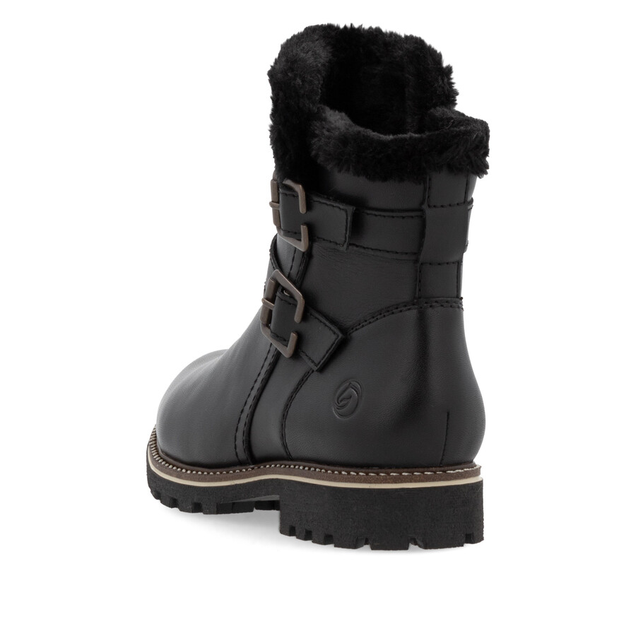 stivali neri con cerniera per donna remonte d8484-00
