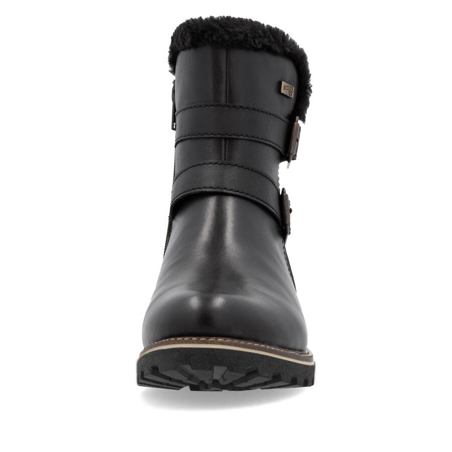 stivali neri con cerniera per donna remonte d8484-00