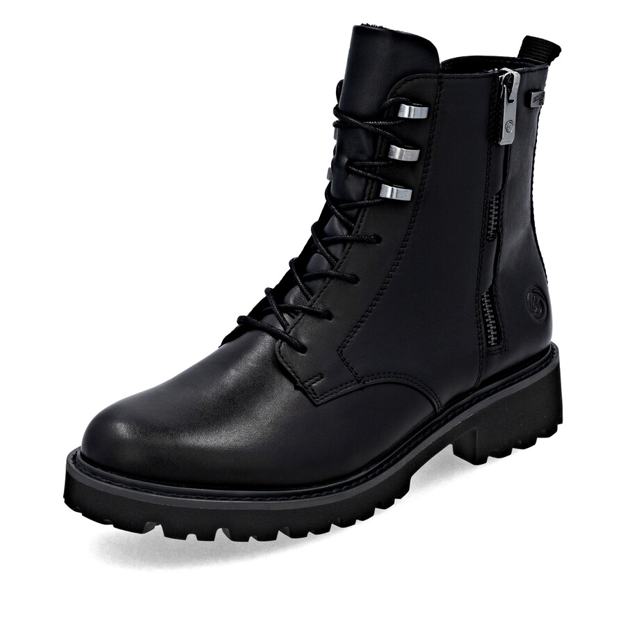 stivali neri con cerniera per donna remonte d8656-00