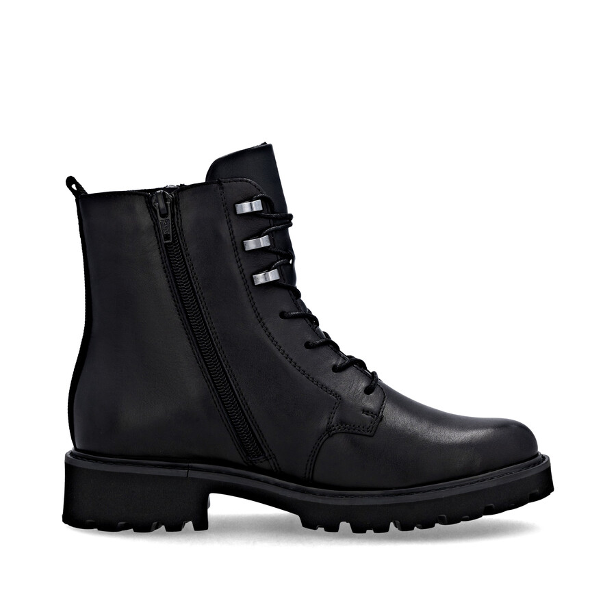 stivali neri con cerniera per donna remonte d8656-00