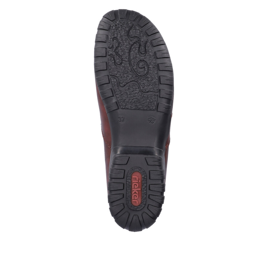 stivali rossi con cerniera da donna rieker l4655-35