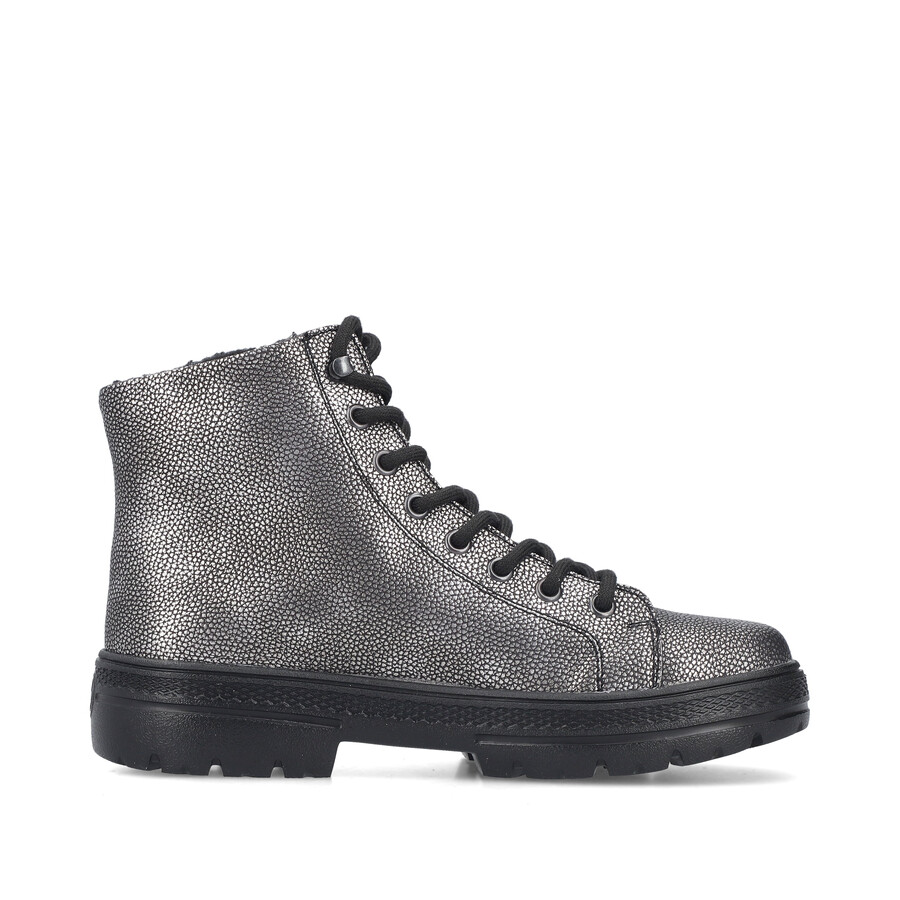 stivali con cerniera argentoplatino da donna rieker n0031-90