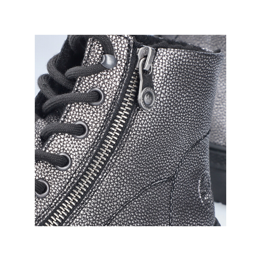 stivali con cerniera argentoplatino da donna rieker n0031-90