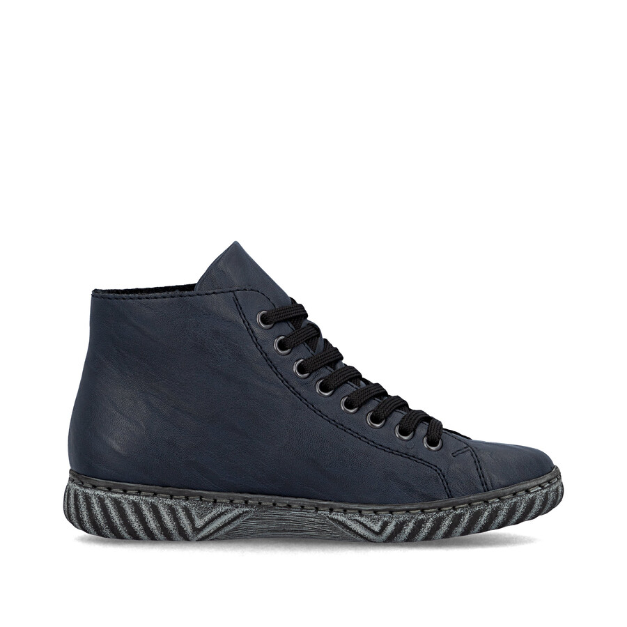 stivali con cerniera blu da donna rieker n0921-14