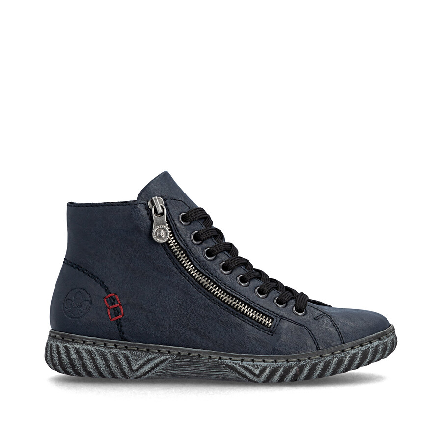 stivali con cerniera blu da donna rieker n0921-14