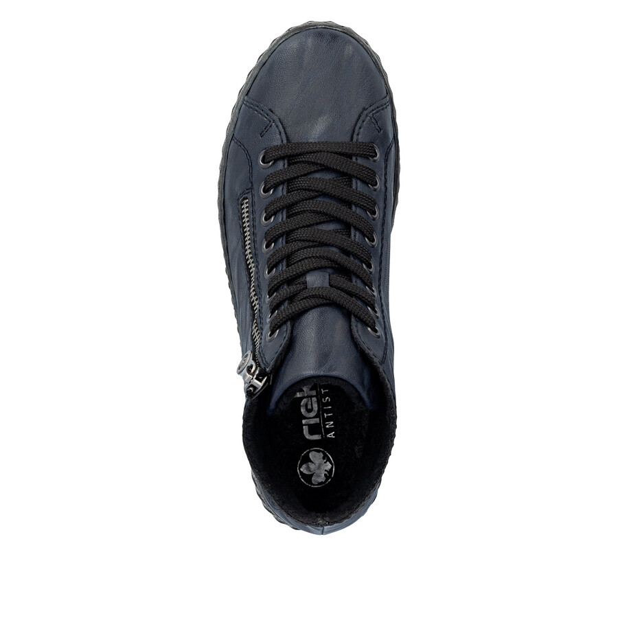 stivali con cerniera blu da donna rieker n0921-14