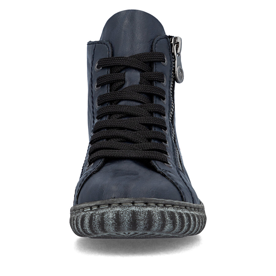 stivali con cerniera blu da donna rieker n0921-14