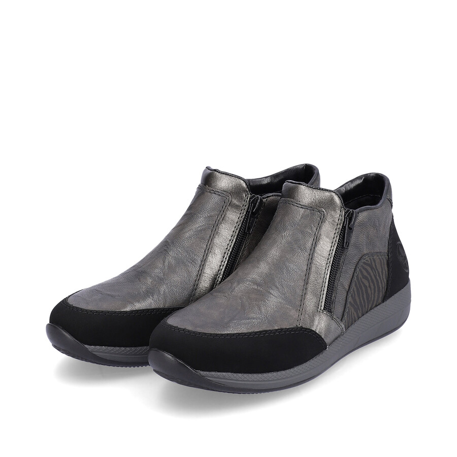 stivali grigi con cerniera per donna rieker n1152-42