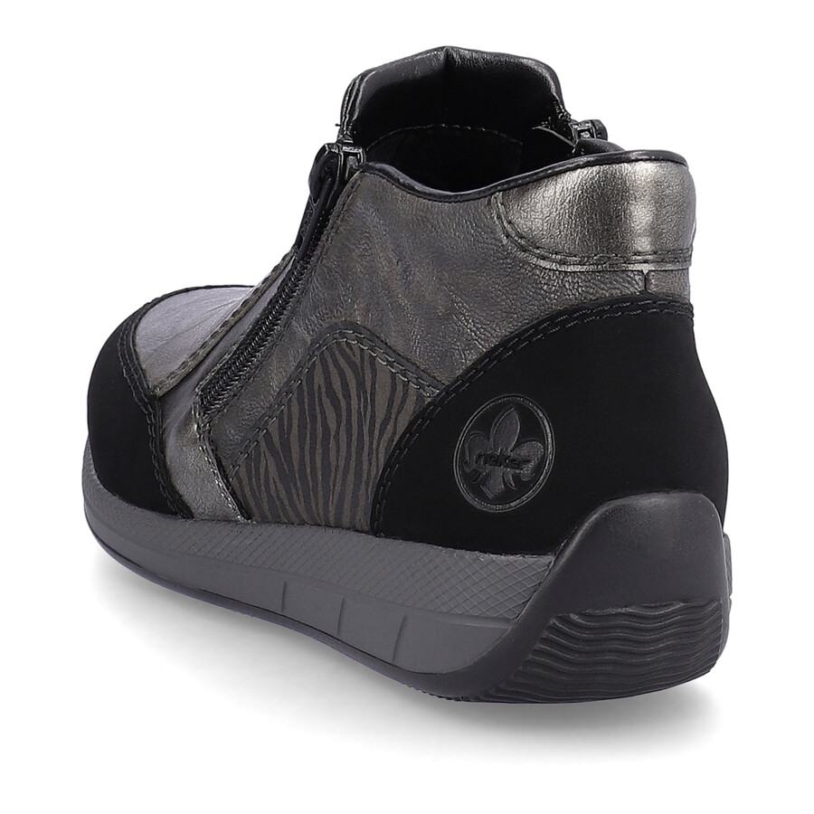 stivali grigi con cerniera per donna rieker n1152-42