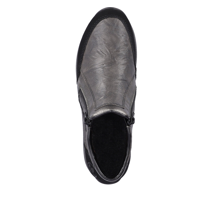 stivali grigi con cerniera per donna rieker n1152-42
