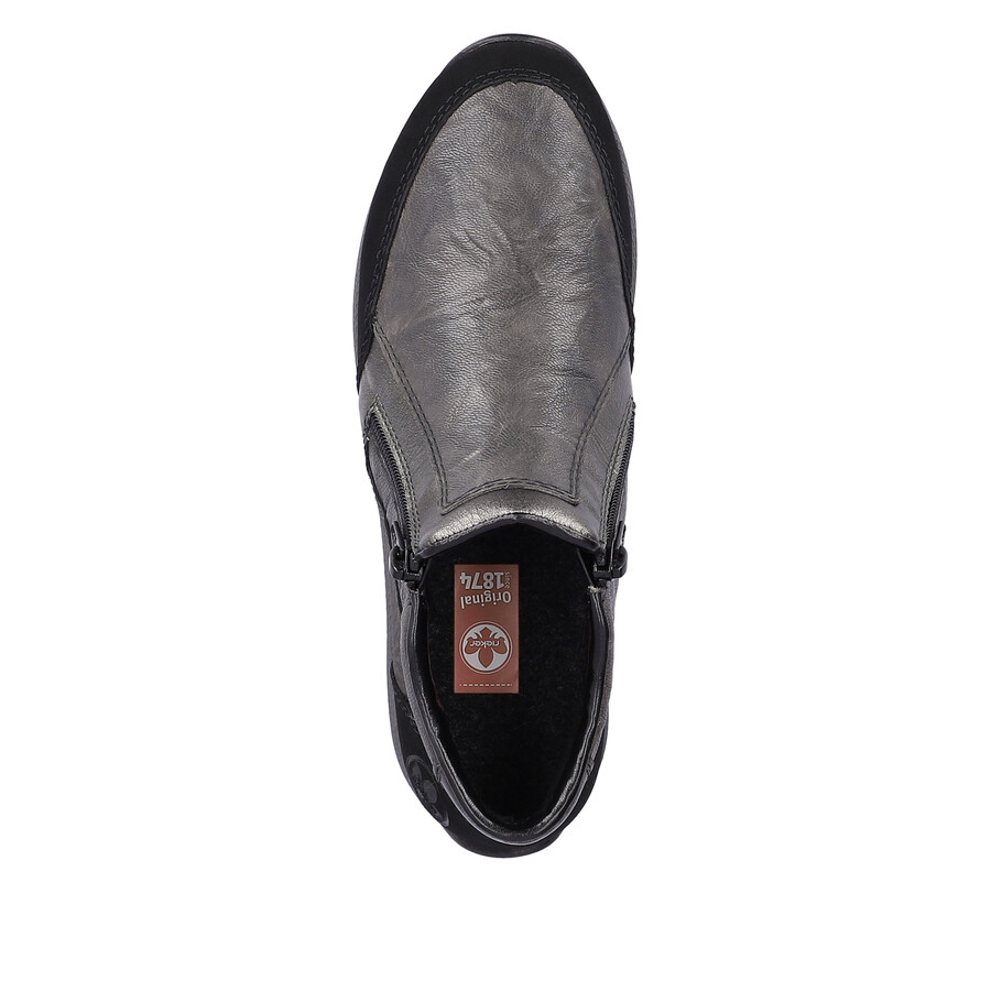 stivali grigi con cerniera per donna rieker n1152-42