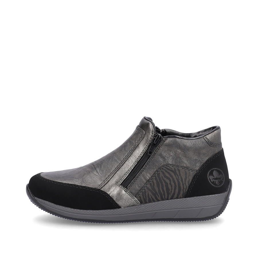 stivali grigi con cerniera per donna rieker n1152-42