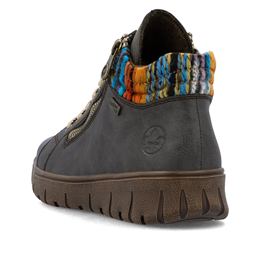 stivali grigi con cerniera da donna rieker n1305-45