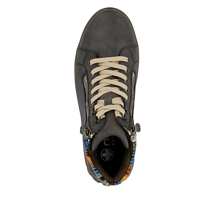 stivali grigi con cerniera da donna rieker n1305-45