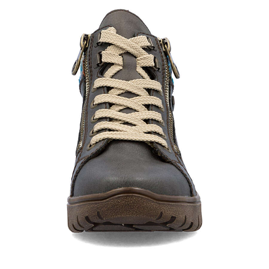 stivali grigi con cerniera da donna rieker n1305-45