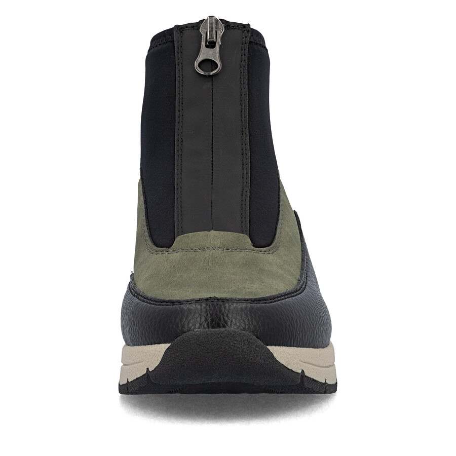 stivali con cerniera verde da donna rieker n9362-54