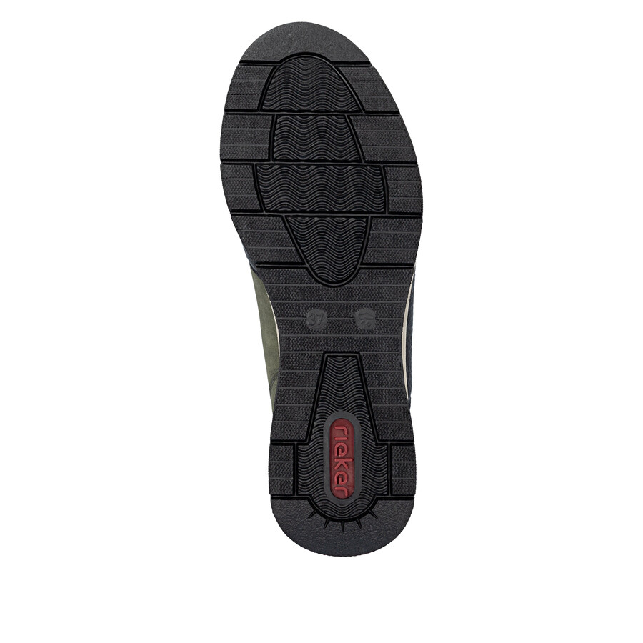 stivali con cerniera verde da donna rieker n9362-54