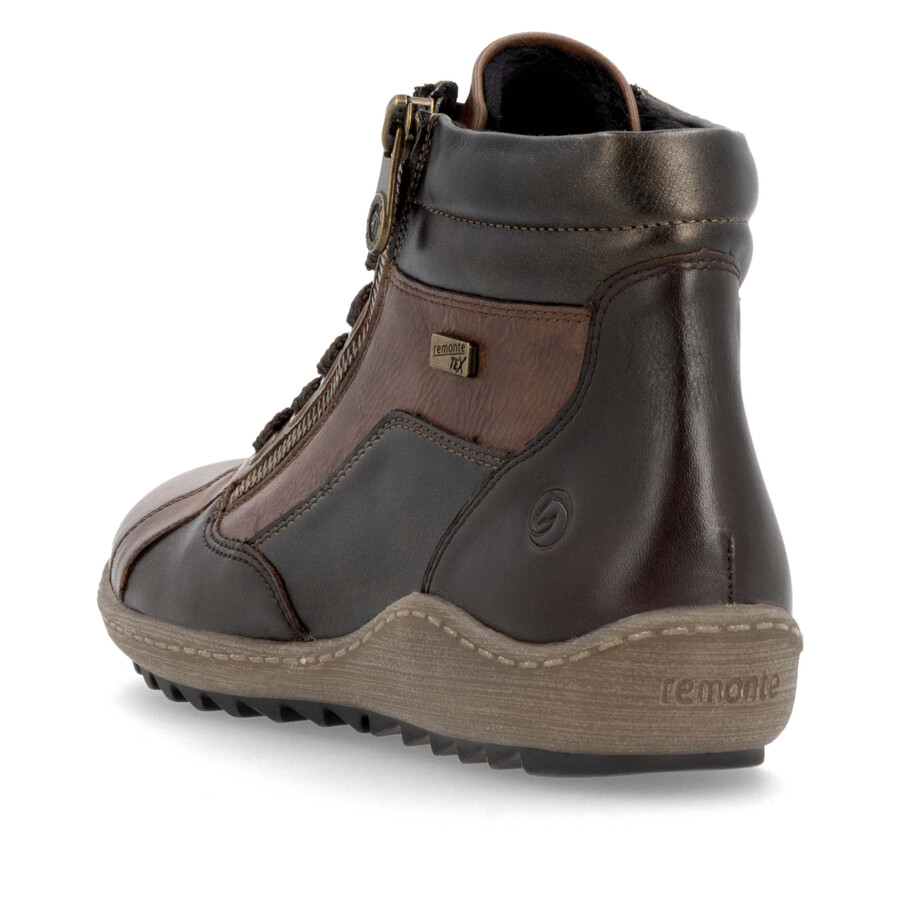 stivali marroni con cerniera per donna remonte r1458-22
