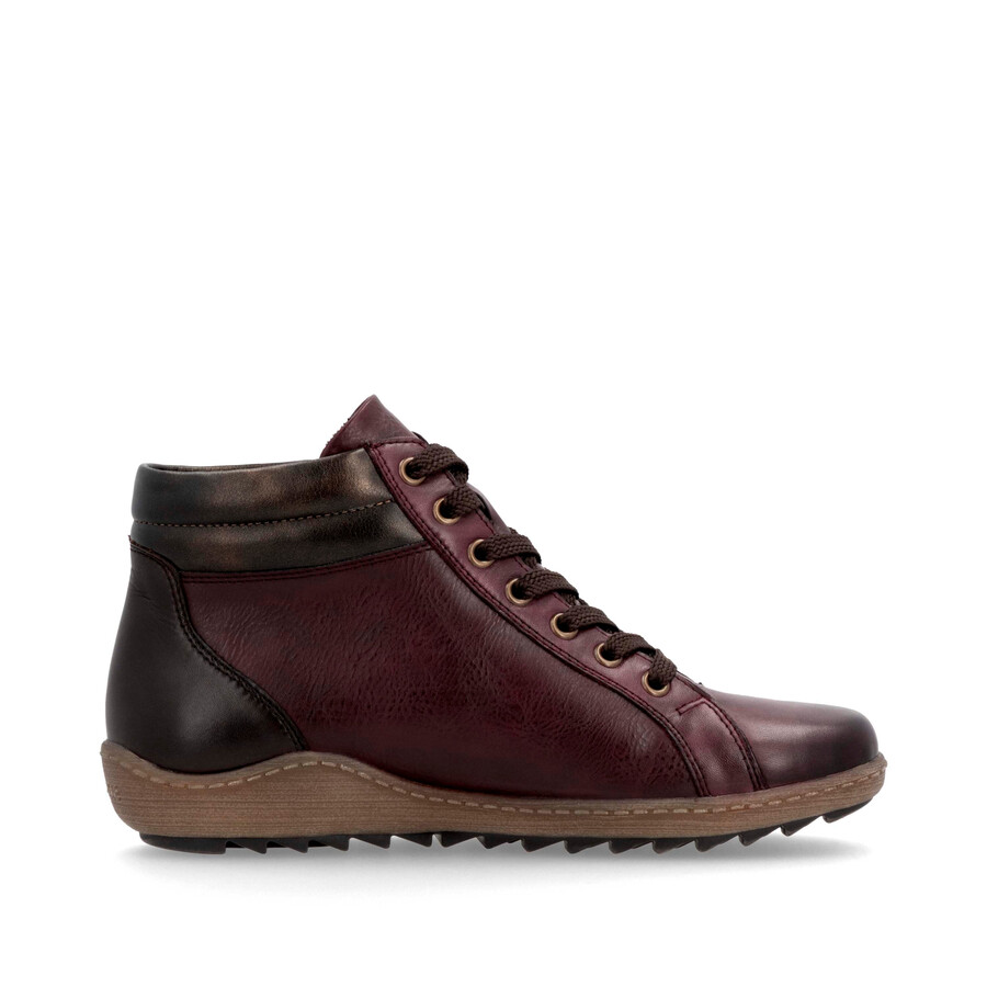 stivali rossi con cerniera da donna remonte r1458-35