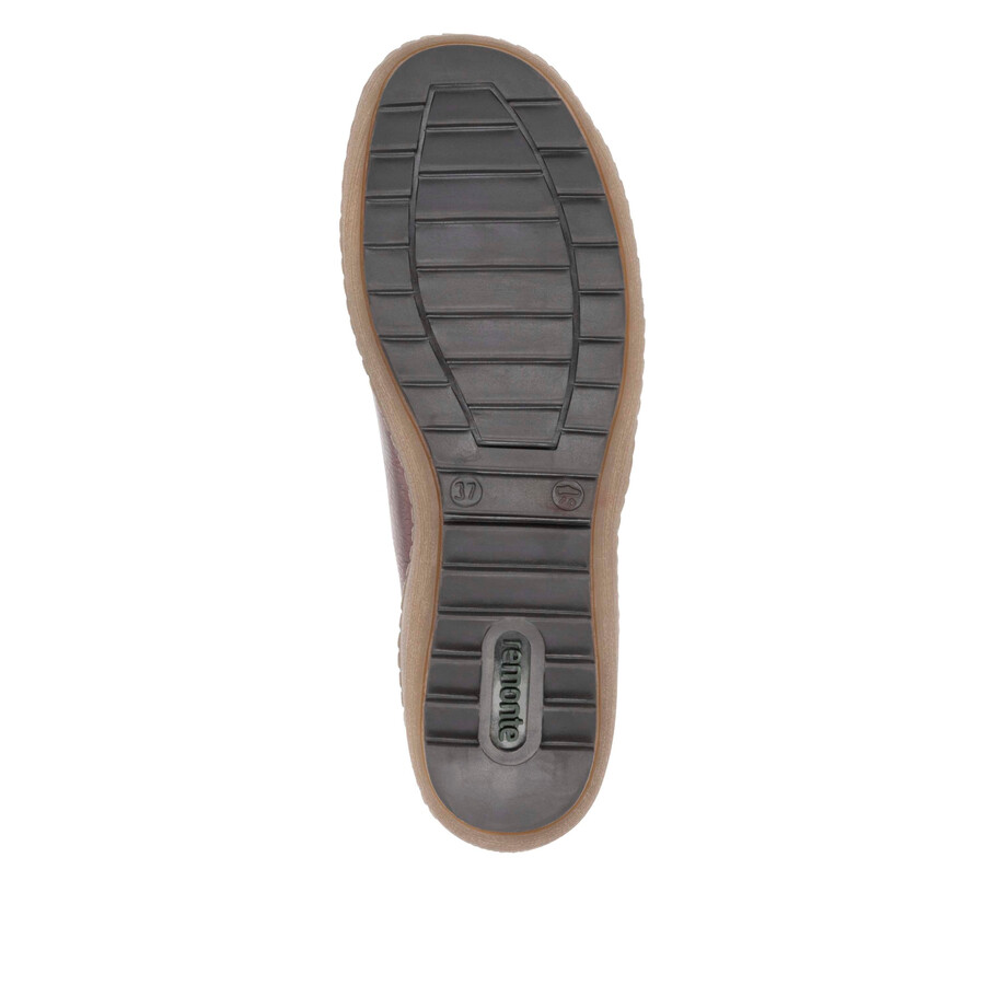 stivali rossi con cerniera da donna remonte r1458-35