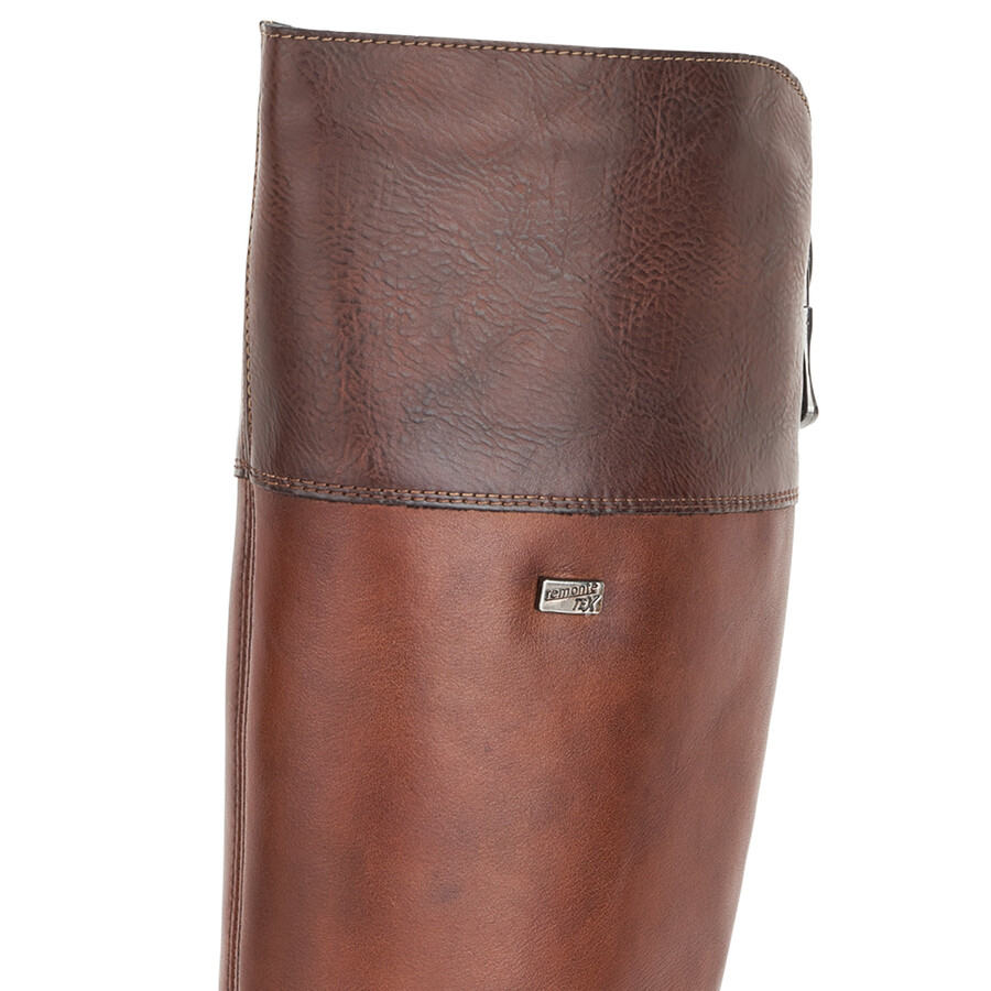 stivali marroni con cerniera per donna remonte r6581-22