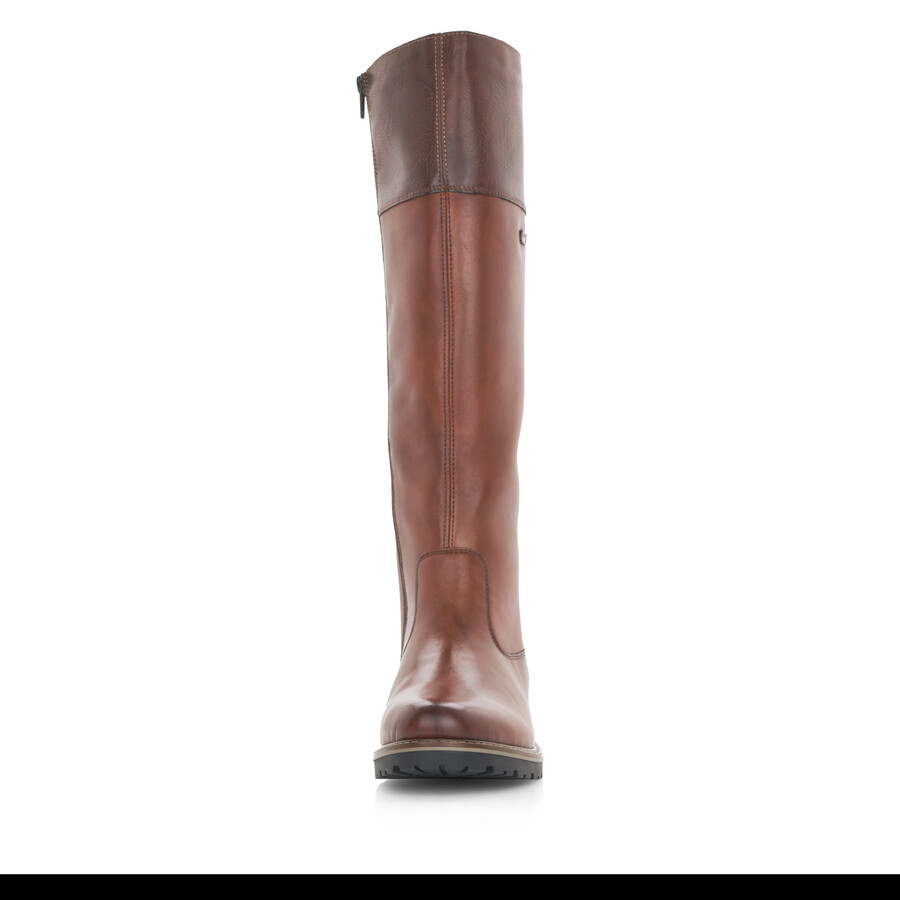 stivali marroni con cerniera per donna remonte r6581-22